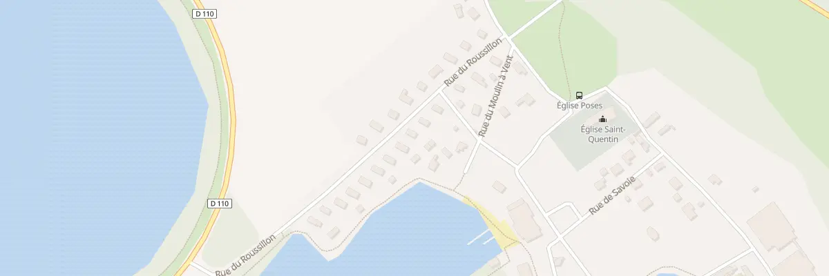 Plan du 11 Rue du Roussillon à Poses