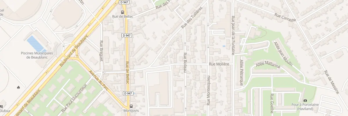 Plan du 24 Rue Molière à Limoges