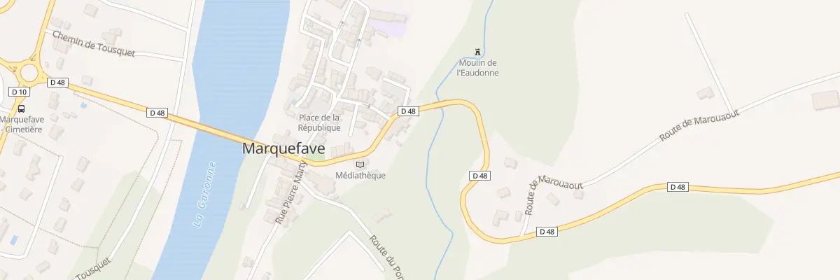 Plan du 16 Av Francois Mitterrand à Marquefave