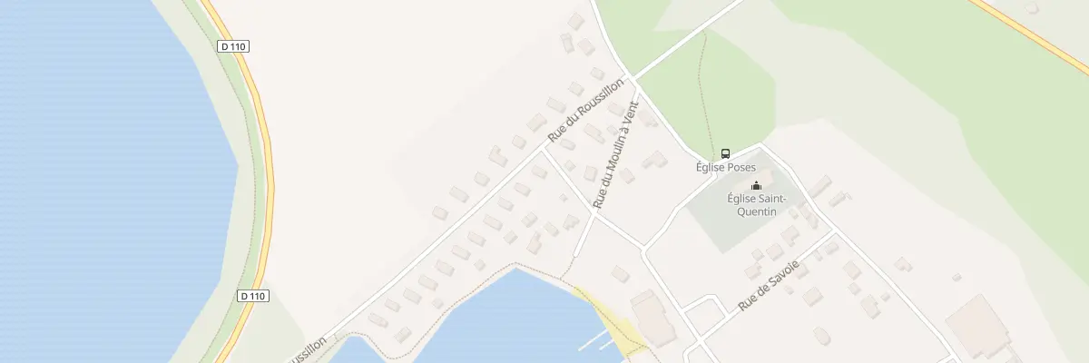 Plan du 7 Rue du Roussillon à Poses