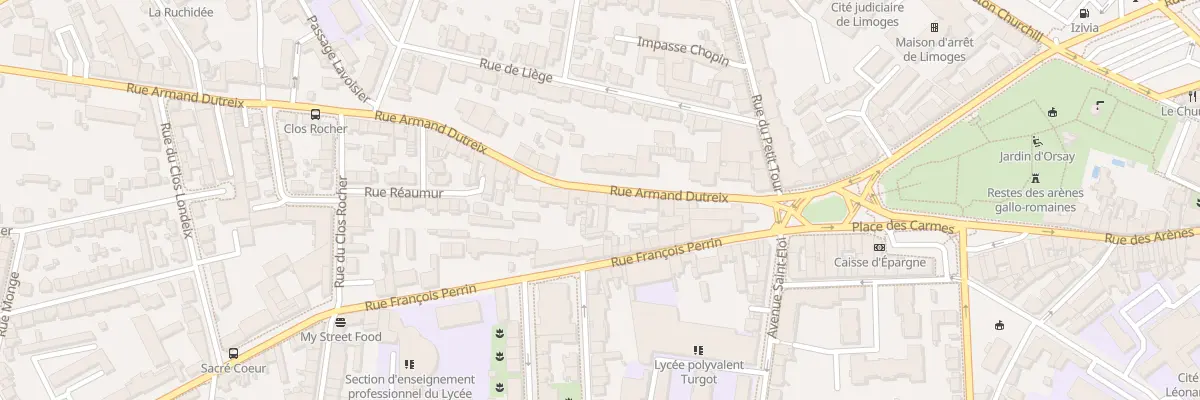 Plan du 23 Rue Armand Dutreix à Limoges
