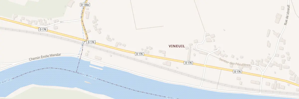Plan du 114 Rte de Montrichard à Monthou-sur-Cher