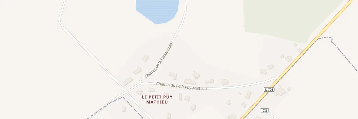 Plan du 4 Che de la Randonnée au Vigen
