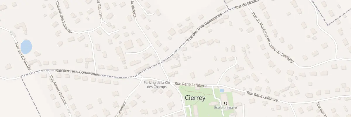 Plan du 22 Rue des Trois Communes à Cierrey