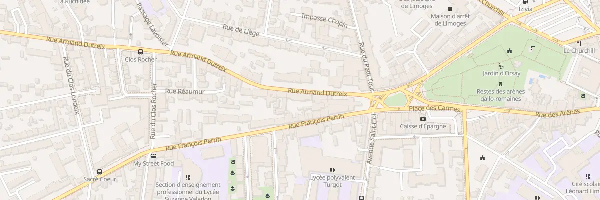 Plan du 19 Rue Armand Dutreix à Limoges