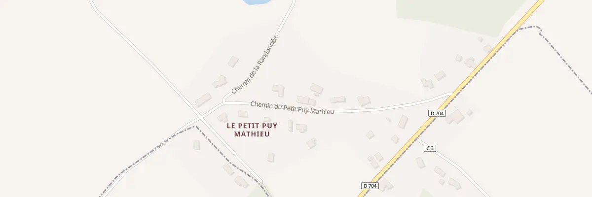 Plan du 18 Che du Petit Puy Mathieu au Vigen