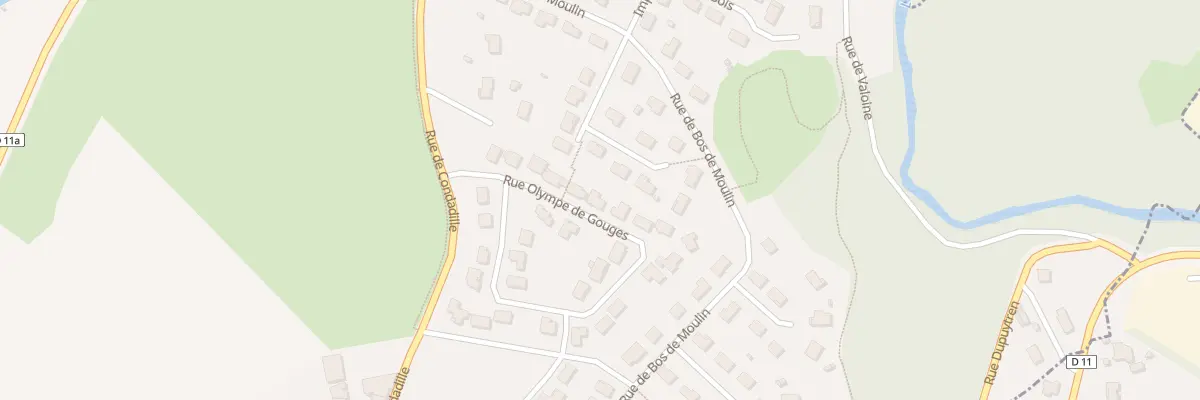 Plan du 40 Rue Olympe de Gouges à Condat-sur-Vienne