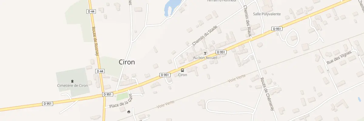 Plan du 23 Rte Nationale à Ciron