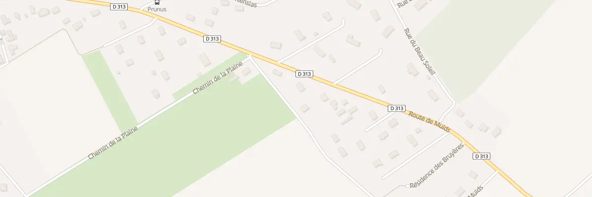 Plan du 46 Rte de Muids à Andé
