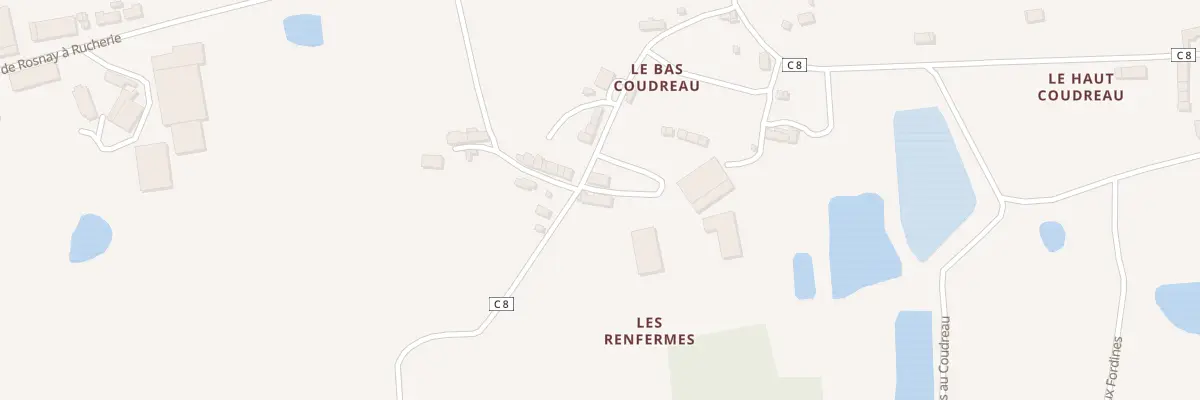Plan du 17 Le Coudreau à Rosnay