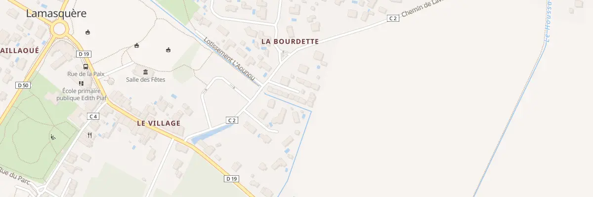 Plan du 12 Houssat à Lamasquère