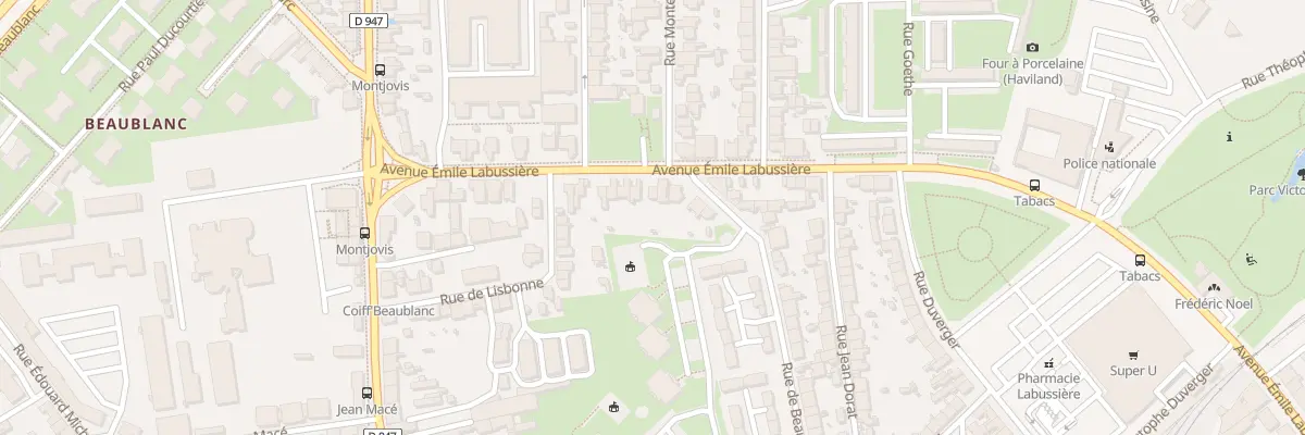 Plan du 95 Av Emile Labussière à Limoges