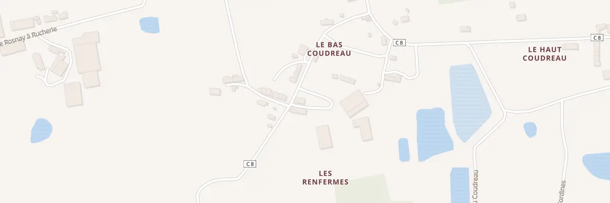 Plan du 17 Le Coudreau à Rosnay