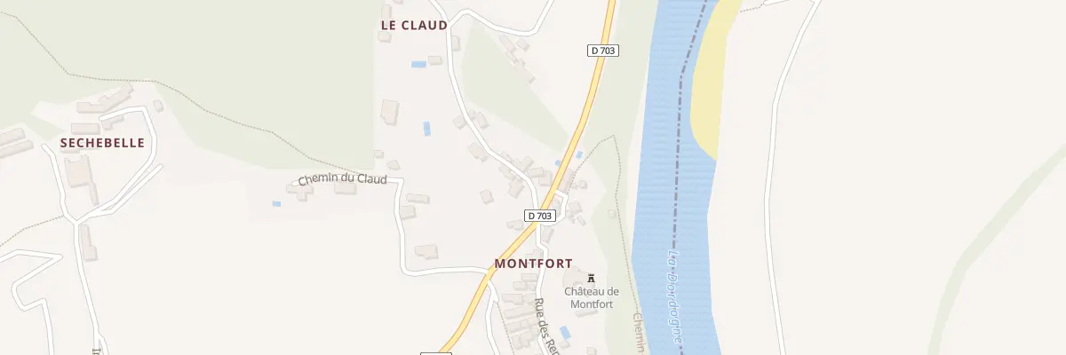 Plan du 166 Montfort à Vitrac