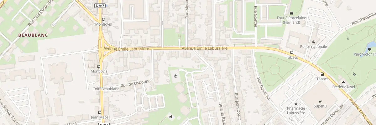 Plan du 91 Av Emile Labussière à Limoges