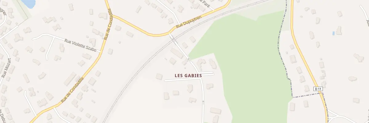 Plan du 5171 Les Gabies à Condat-sur-Vienne