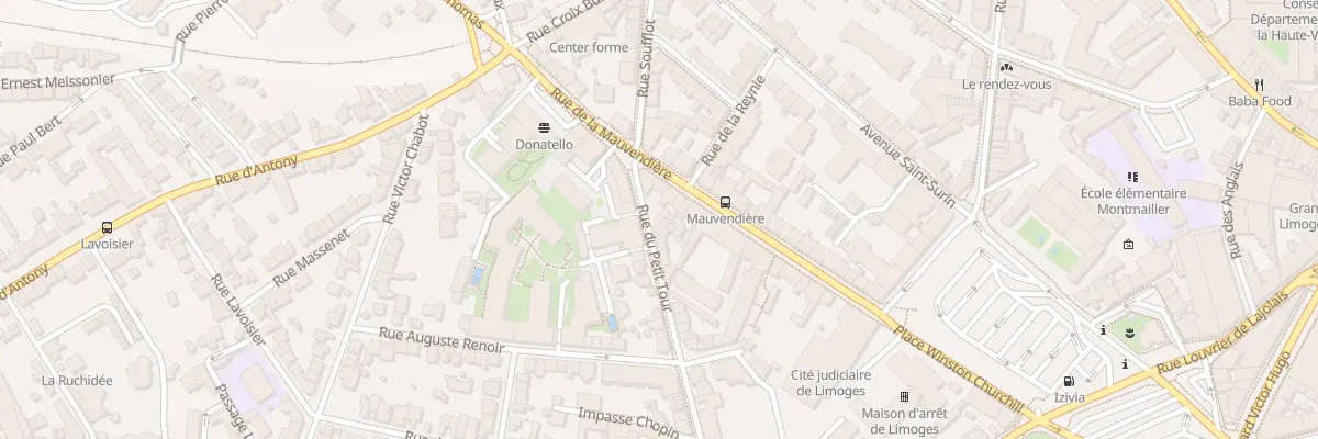 Plan du 44 Rue du Petit Tour à Limoges