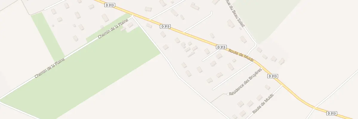 Plan du 54 Rte de Muids à Andé