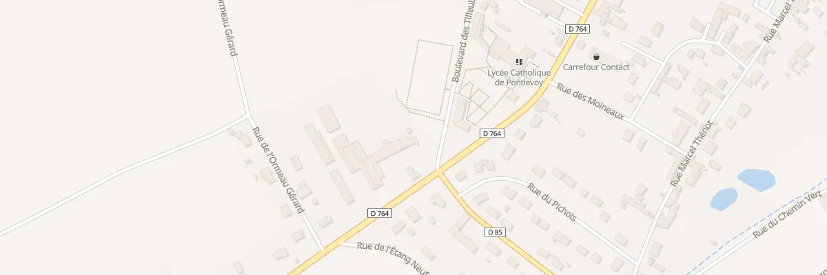 Plan du 78 Rte de Montrichard à Pontlevoy