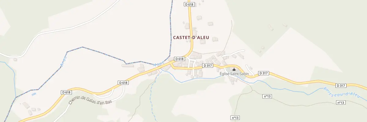 Plan du 31 Le Castet à Aleu