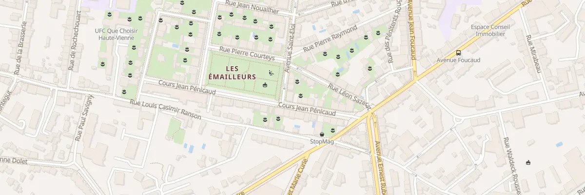 Plan du 8B Crs Jean Pénicaud à Limoges