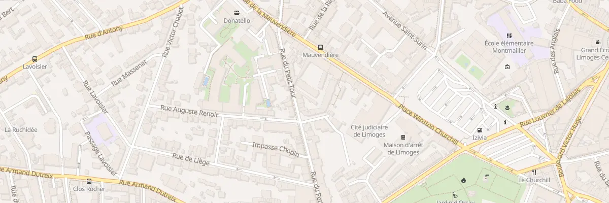 Plan du 28 Rue du Petit Tour à Limoges