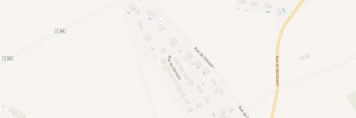 Plan du 3 Rue du Sarrazin à Chaptelat