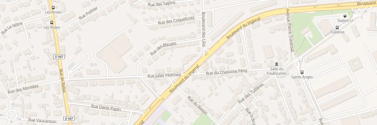Plan du 70 Bd du Vigenal à Limoges