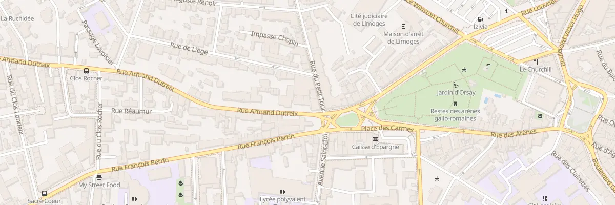 Plan du 4 Rue Armand Dutreix à Limoges