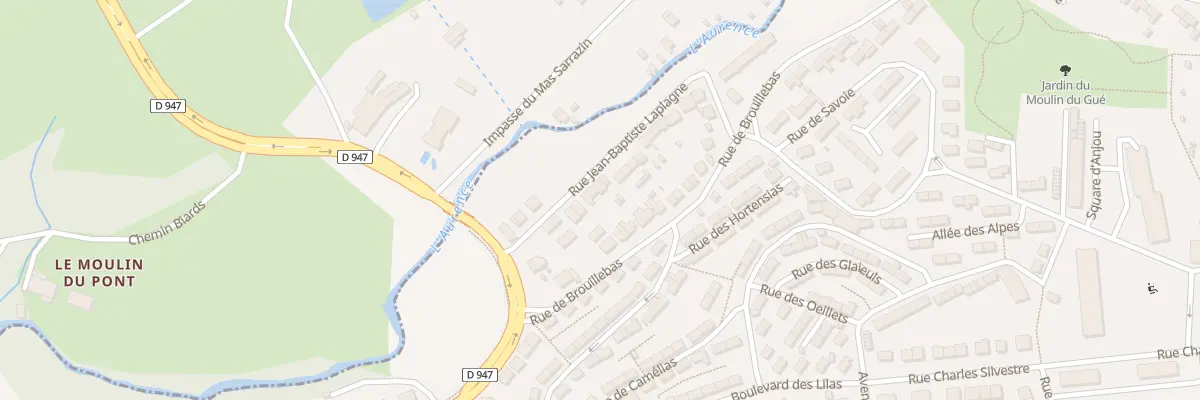 Plan du 31 Rue J B Laplagne à Limoges