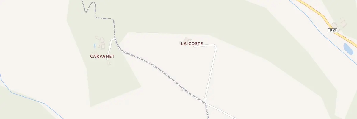 Plan du 5068 La Coste à Sauveterre