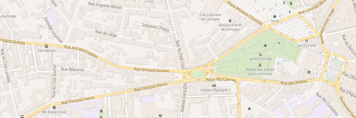 Plan du 3 Rue du Petit Tour à Limoges