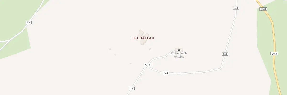 Plan du 8A Le Château à Fornex