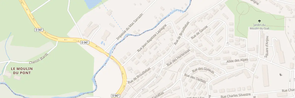 Plan du 27 Rue J B Laplagne à Limoges