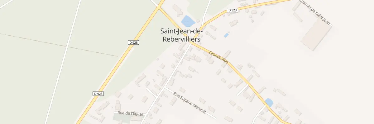 Plan du 74 Rue de l’Eglise à Saint-Jean-de-Rebervilliers