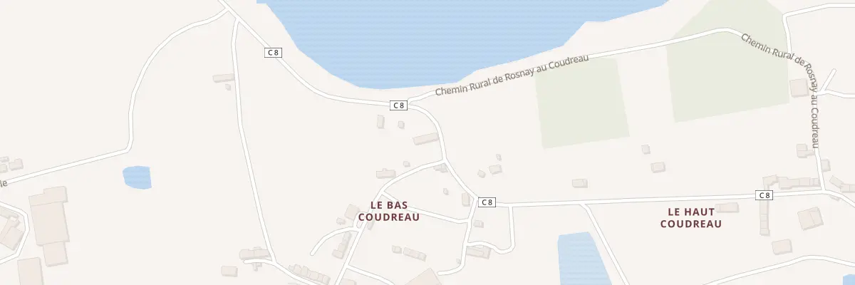 Plan du 8 Le Bas Coudreau à Rosnay