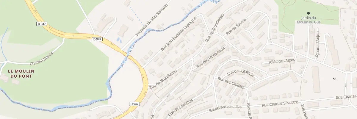 Plan du 72 Rue de Brouillebas à Limoges