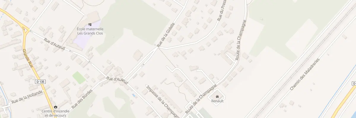 Plan du 2 Rue du Pressoir à Valloire-sur-Cisse