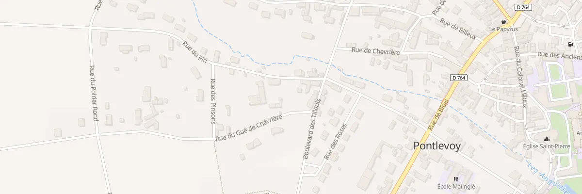 Plan du 3 Rue du Pin à Pontlevoy