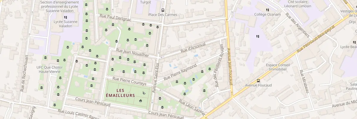 Plan du 19 Rue d’Arsonval à Limoges