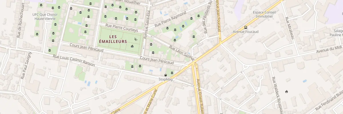 Plan du 4 Crs Jean Pénicaud à Limoges