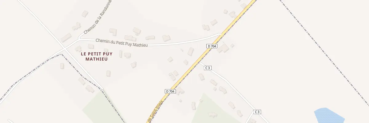 Plan du 3 Che du Petit Puy Mathieu au Vigen