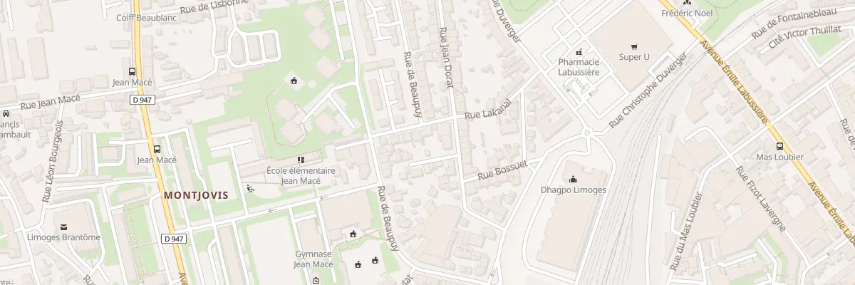 Plan du 44 Rue de Beaupuy à Limoges