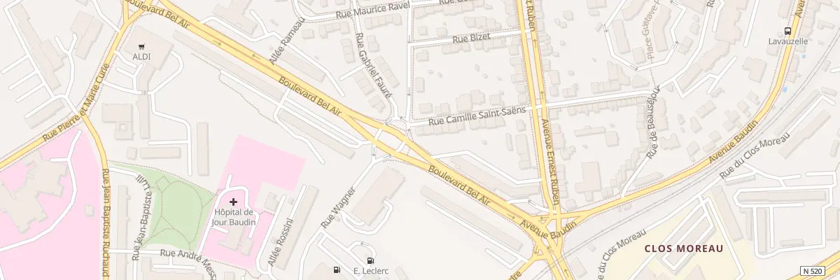 Plan du 21 Rue Camille Saint Saens à Limoges