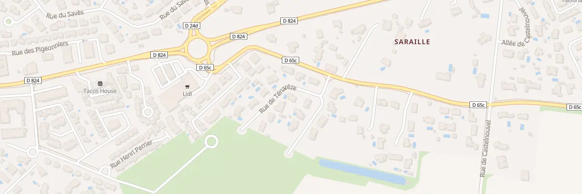 Plan du 4 Rue de la Ténarèze à Léguevin