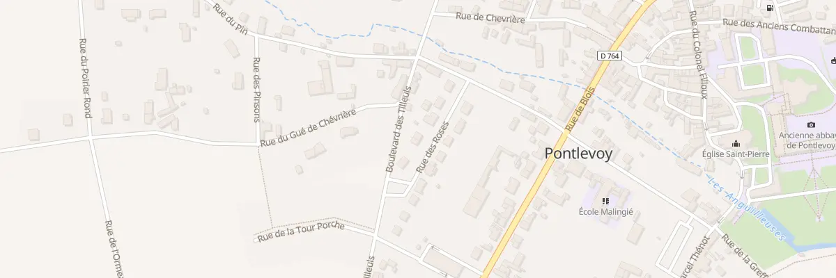 Plan du 8 Rue des Roses à Pontlevoy