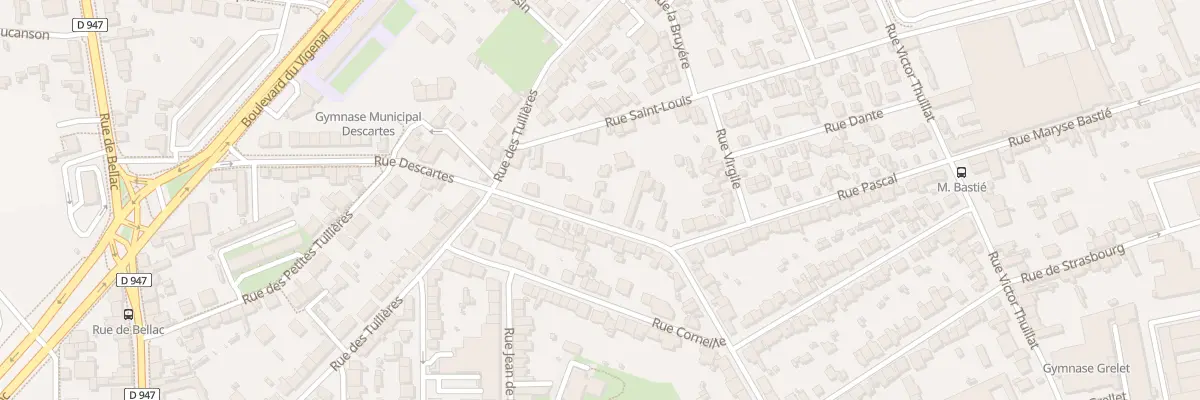 Plan du 12 Rue Descartes à Limoges