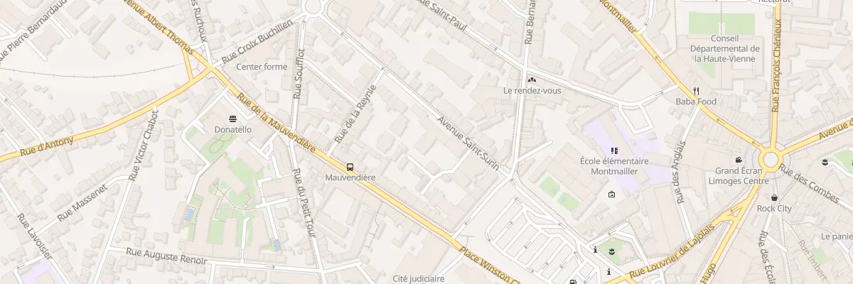 Plan du 17 Av Saint Surin à Limoges