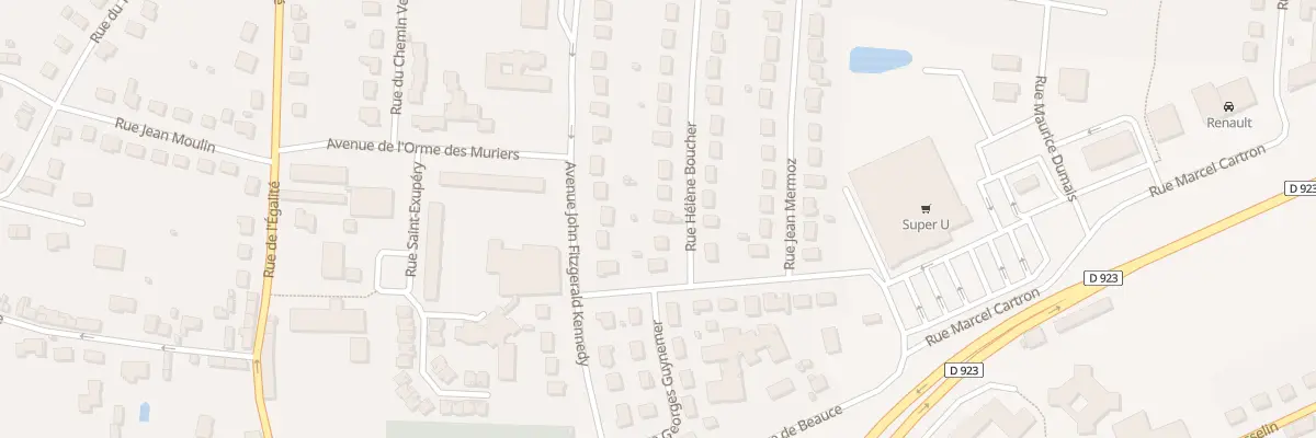 Plan du 5 Rue Helene Boucher à Courville-sur-Eure