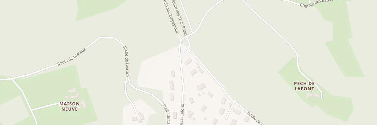 Plan du 296 Rte de Pech Lafond à Proissans